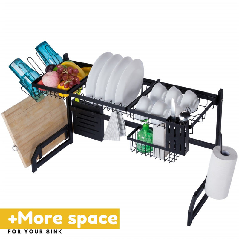 TOOLKISS Stainless Steel Over the Sink Dish Rack & Reviews Wayfair